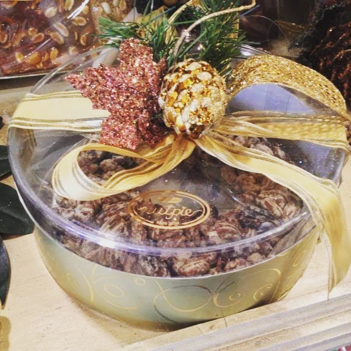 Estuche redondo para productos gourmet